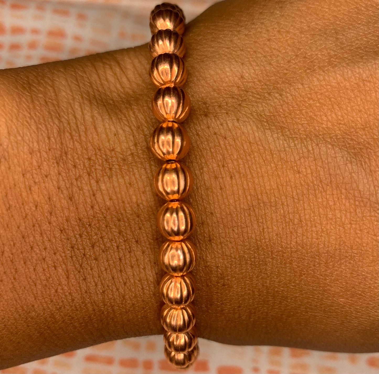 Copper Beaded Bracelet