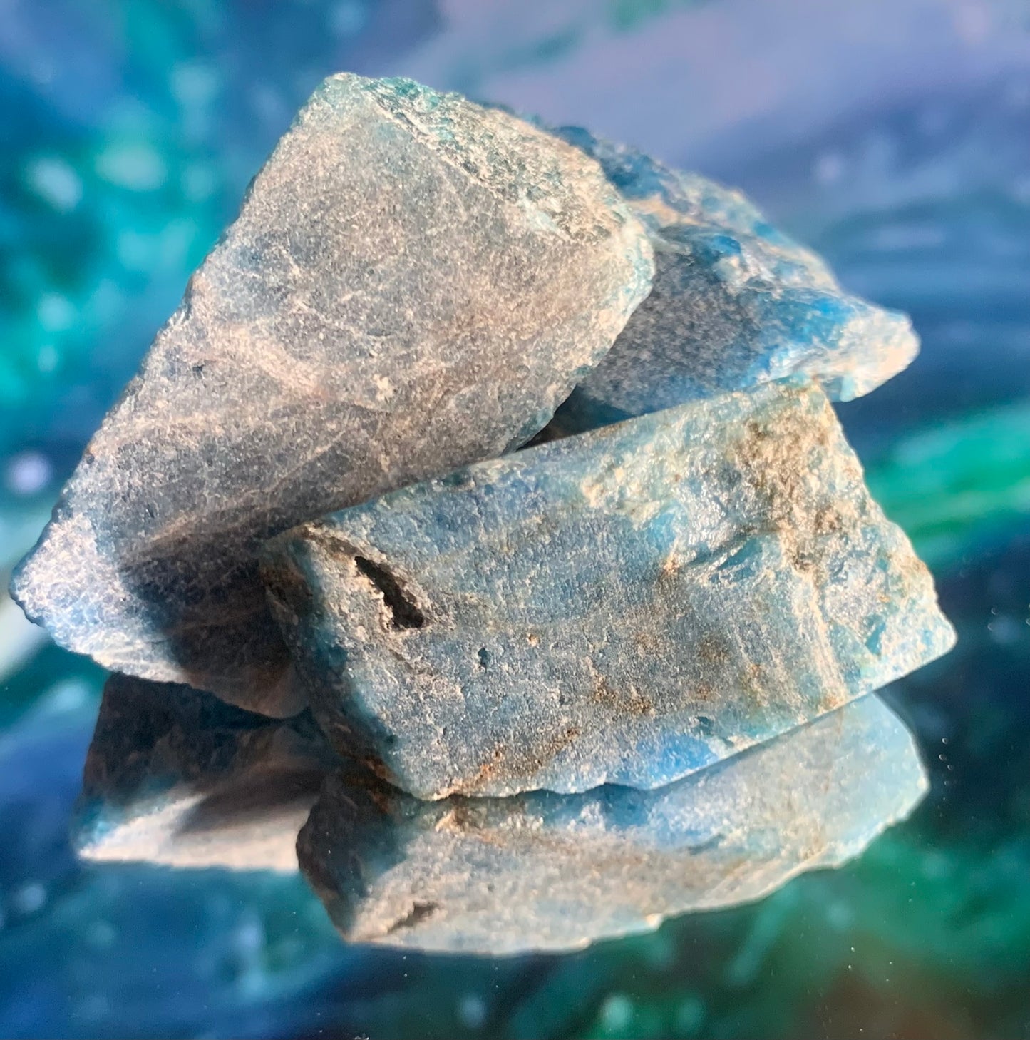 Raw Blue Apatite