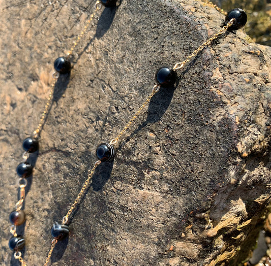 'Nine of Wands' Sardonyx Necklace