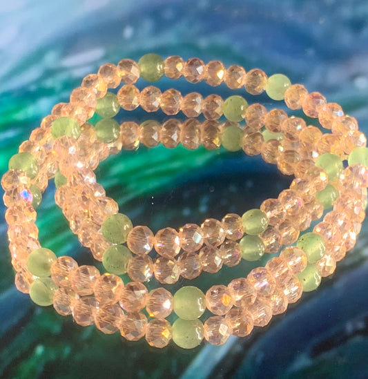 'Isla' Green Aventurine Anklet