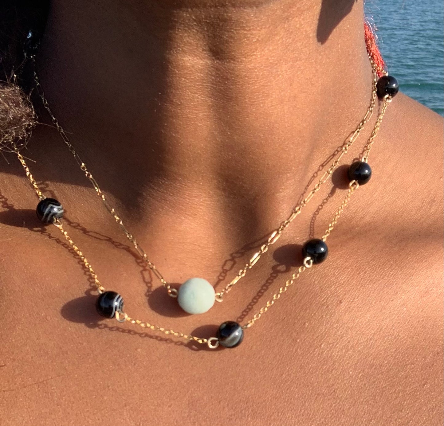 'Nine of Wands' Sardonyx Necklace