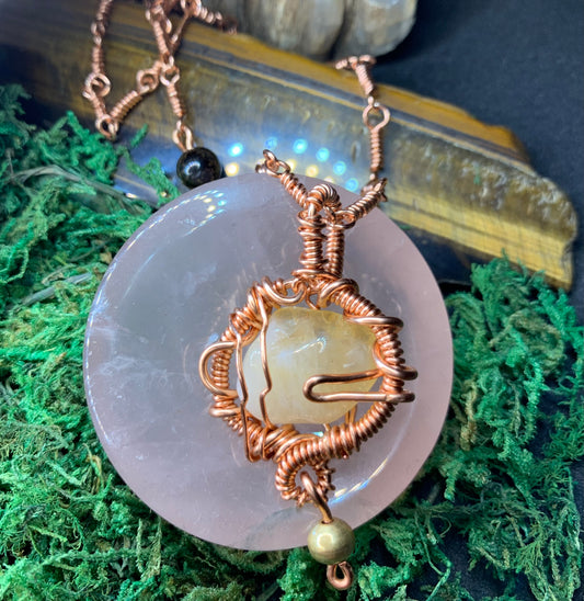 'Favor' Citrine & Tiger's Eye Necklace