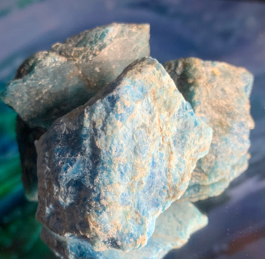 Raw Blue Apatite