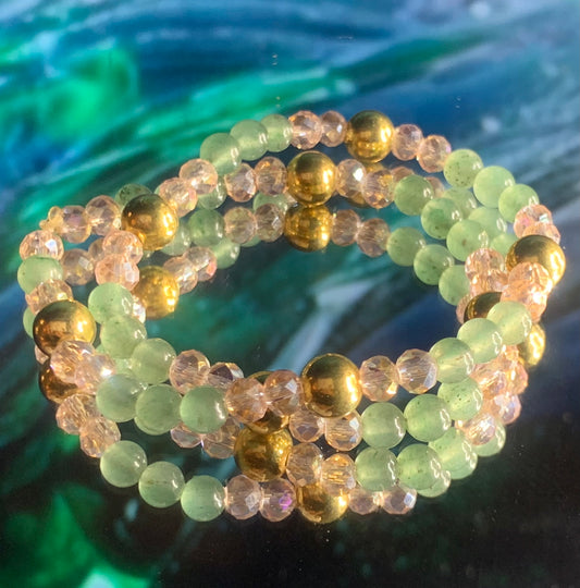 'Bella' Green Aventurine Anklet