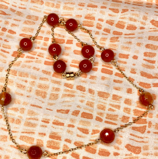 'The Phoenix' Carnelian Necklace
