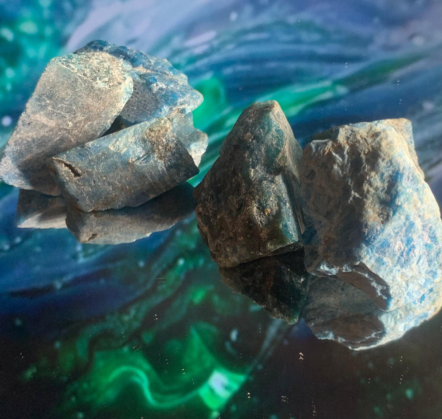 Raw Blue Apatite