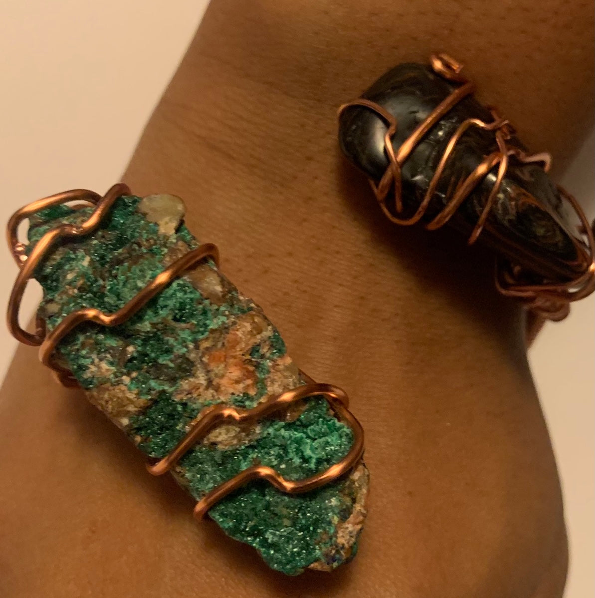 Custom Two-Stone Wrap Cuff