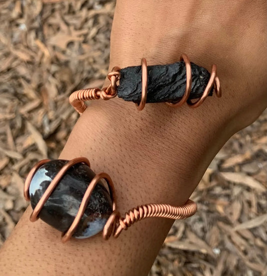 Custom Two-Stone Wrap Cuff